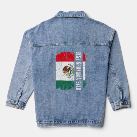 Beste Mexicaanse grootmoeder ooit Moederdag van de Denim Jacket (Achterkant)