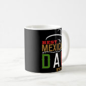Beste Mexicaanse vader op de dag van de koffiedag  Koffiemok (Voorkant rechts)