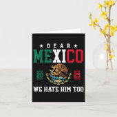 Beste Mexico, we haten hem te grappig Mexicaanse G Kaart (Gele Bloem)
