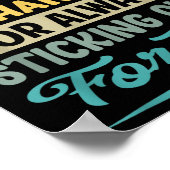 Beste middelvinger, Bedankt om altijd uit te steke Poster (Hoek)