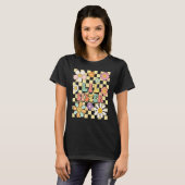 Beste Midden Lil Zus Ooit Midden Zus Groovy T-shirt (Voorkant volledig)