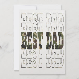 Beste Militaire vader Gepersonaliseerde Vaderdag K Kaart