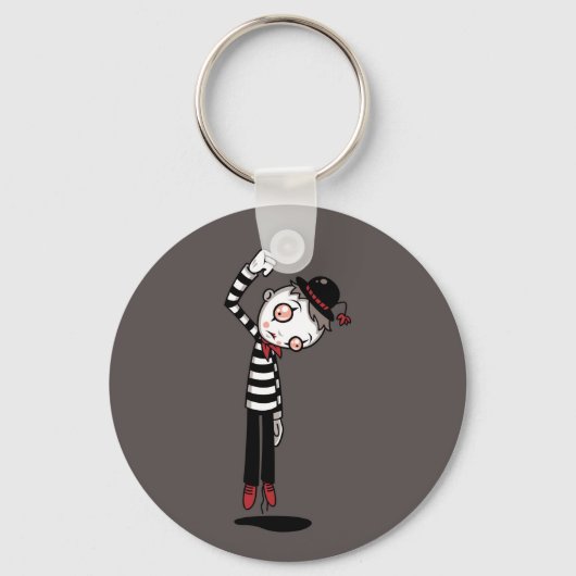 Beste Mime ooit Sleutelhanger (Voorkant)