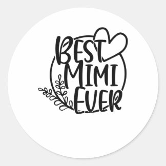 Beste Mimi Ever Ronde Sticker