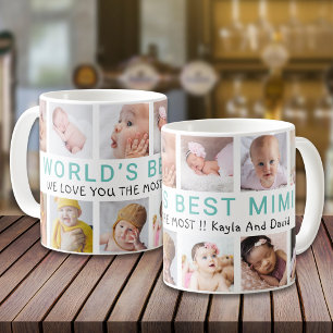 Beste Mimi-kleinkinderen 12 foto-collage Koffiemok