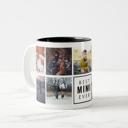 Beste MIMI ooit aangepaste foto Mok (Voorkant links)