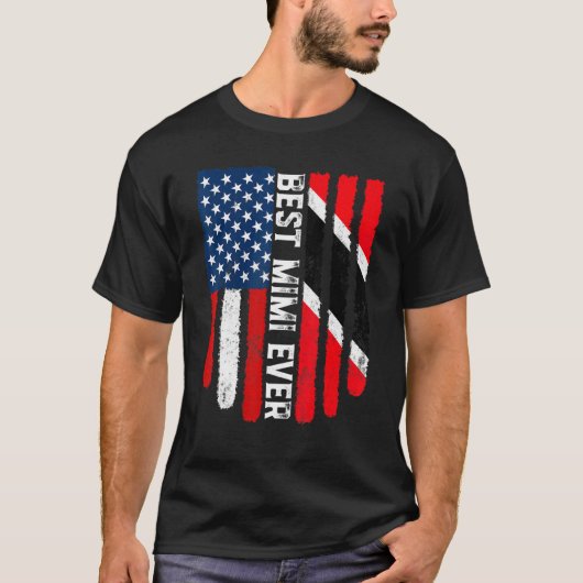  beste Mimi ooit American Trinidad en Tobag T-shirt (Voorkant)
