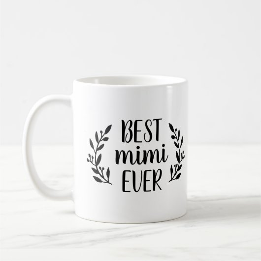 Beste Mimi ooit gepersonaliseerde koffie Mok (Links)