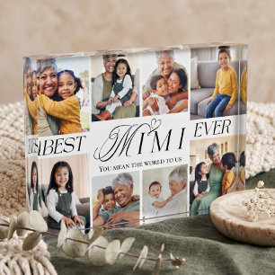 Beste Mimi Ooit Hart Familie Fotocollage Aandenken Fotoblokken