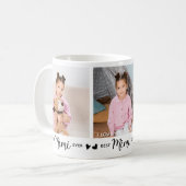 Beste MIMI Ooit Modern Gepersonaliseerd Oma 3 Foto Koffiemok (Voorkant links)