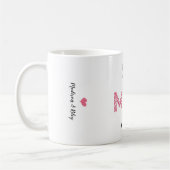 Beste Mimi Ooit Roze Harten Schattige Gepersonalis Koffiemok (Links)
