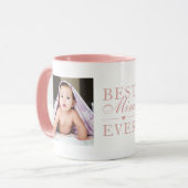 Beste Mimi ooit roze verjaardag Aangepast 2 Foto Mok (Voorkant links)