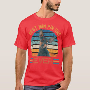 Beste Min Pin Pap ooit Miniatuur Pinscher hond Fat T-shirt