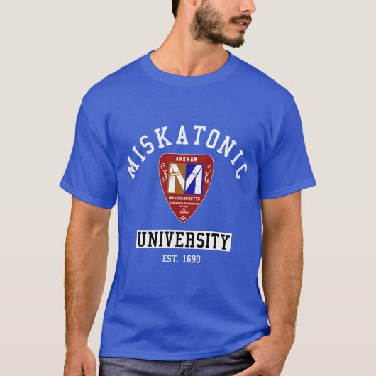 Beste Miskatonic University embleem realistisch on T-shirt (Voorkant)