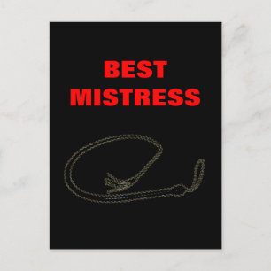 BESTE MISTRESS  BRIEFKAART
