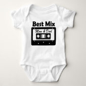 Beste Mix Moeder en Vader Baby Shower Cadeau  Romper (Voorkant)