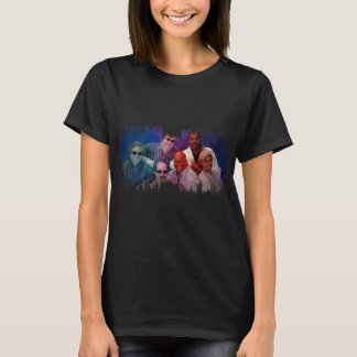 Beste Mode voor verkopers: muziekbank en zwart T-shirt