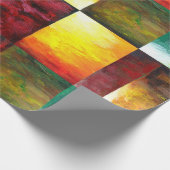 Beste moderne elegante kleurrijke Abstracte Sjablo Cadeaupapier (Hoek)