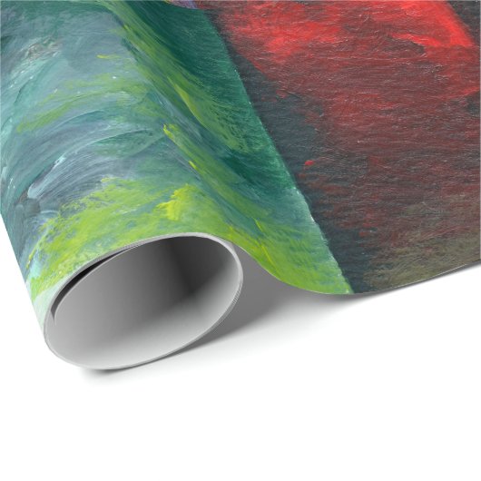 Beste moderne elegante kleurrijke Abstracte Sjablo Cadeaupapier (Rol Hoek)