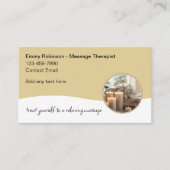 Beste moderne massagetherapeut Spa visitekaartjes (Voorkant)