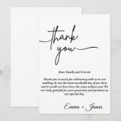 Beste moderne trouwkaart kaart (Voorkant / Achterkant)