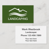 Beste moderne Visitekaartjes voor landschapsontwer (Voorkant / Achterkant)
