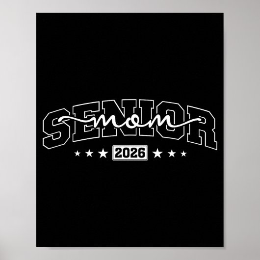 Beste moeder 2026 Trotse moeder van eindexamenklas Poster (Voorkant)