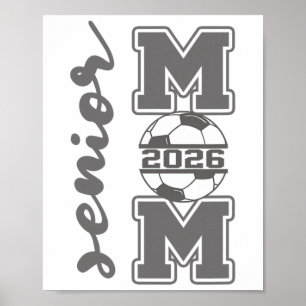 Beste moeder 2026 Voetbalatleet Trotse ouder Afstu Poster