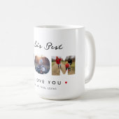 Beste moeder 3-fotocollage ter wereld koffiemok (Voorkant rechts)