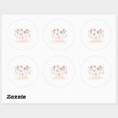 beste moeder 4 ooit ronde sticker (Vel)