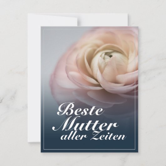 Beste moeder aller tijden met grote roze roos (Voorkant)