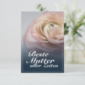 Beste moeder aller tijden met grote roze roos (Staand voorkant)