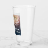 Beste moeder aller tijden met grote roze roos glas (Links)