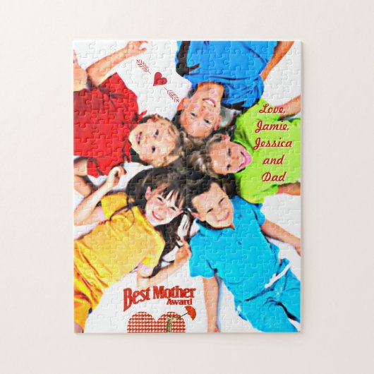 Beste Moeder Award Aandenken Legpuzzel (Verticaal)