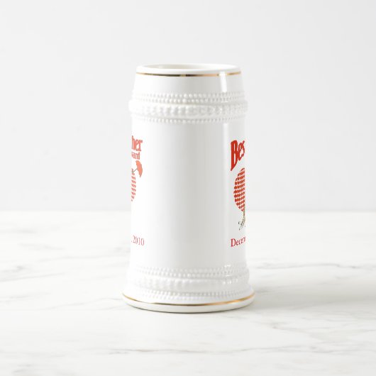 Beste Moeder Award Giraffe Stein met harten Bierpul (Center)