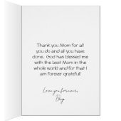 Beste Moeder Award Moederdag Kaart (Binnen (Rechts))