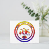 Beste Moeder Award Regenboog Familie Briefkaart (Staand voorkant)