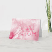 Beste Moeder beste moeder ooit pastel elegante blo Kaart (Voorkant)