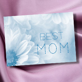 Beste Moeder beste moeder ooit pastel elegante blo Kaart