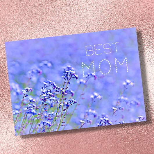 Beste Moeder beste moeder ooit pastel elegante blo Kaart