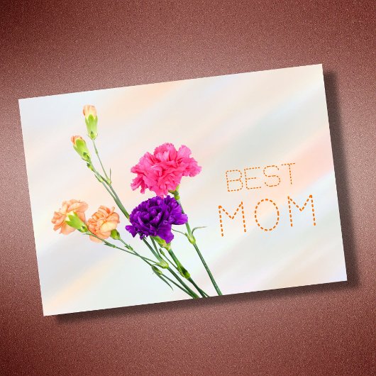 Beste moeder beste moeder ooit pastel elegante blo kaart