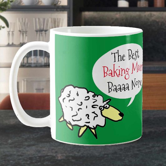 Beste moeder bij het bakken. plezier koffiemok