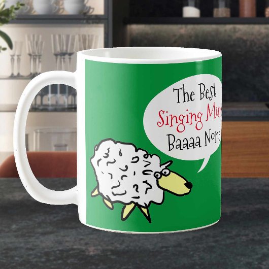 Beste moeder bij het zingen. Mama houdt van zingen Koffiemok