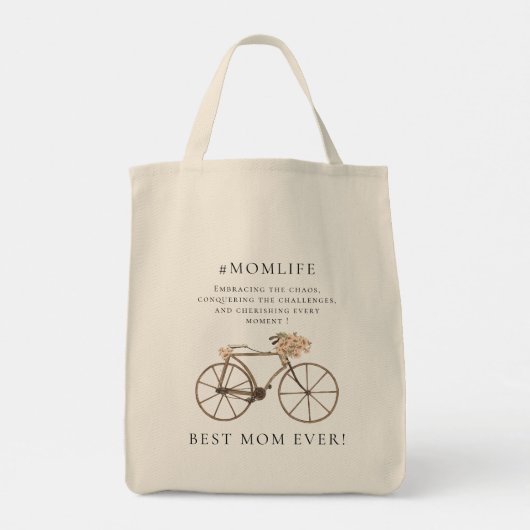 Beste Moeder  Bike Tote Bag (Achterkant)