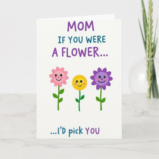 Beste Moeder Bloem Keuze Kaart (Voorkant)