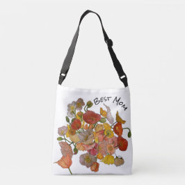 Beste moeder Bright Poppy Crossbody Tas