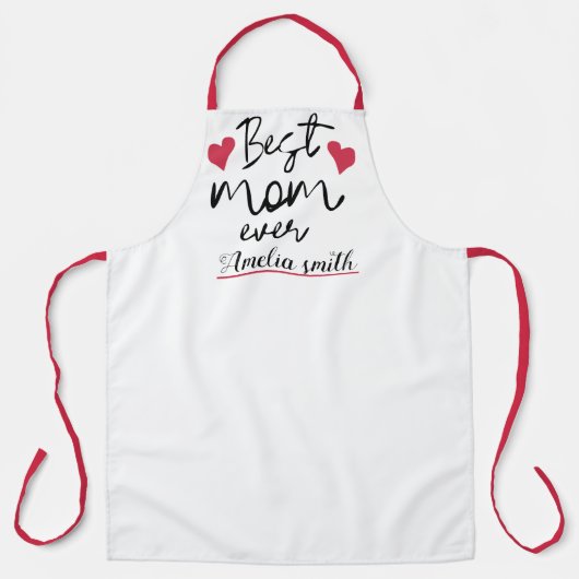 Beste moeder cadeau van kinder schort (Voorkant)