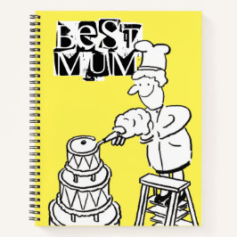 Beste Moeder Cake Maker Decoratie Reusachtige Cake Notitieboek