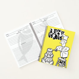 Beste Moeder Cake Maker Decoratie Reusachtige Cake Notitieboek