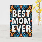 Beste Moeder Confetti Kunstkaart Kaart (Gele Bloem)